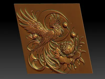5 phoenix CNC Relief Model 3D print model