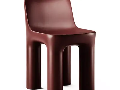 Qeeboo Toto Table and Tata Chair 3D model