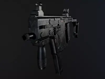 Kriss Vector PBR Low-Poly Game Ready Low-poly 3D model