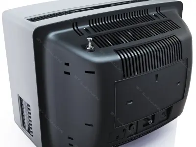 PHILIPS 14C825 retro color TV 3D model