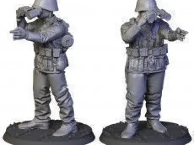 German Soldiers collection  WW2 in 28 mm 3D Model Pack