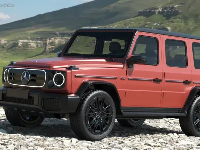 Mercedes-Benz G580 2025 Red 3D model