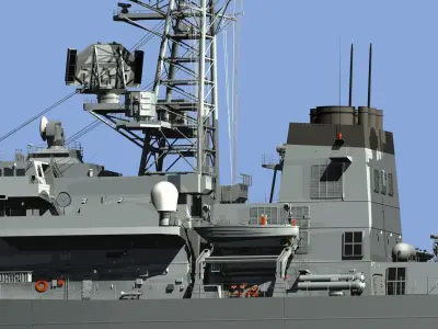 JMSDF Takanami class destroyer DD104 kirisame 3D model