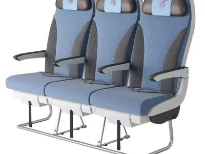 Air economy class seats  3D model