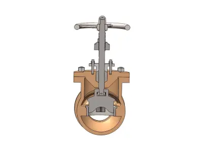 Industrial Glob Valve 3D model