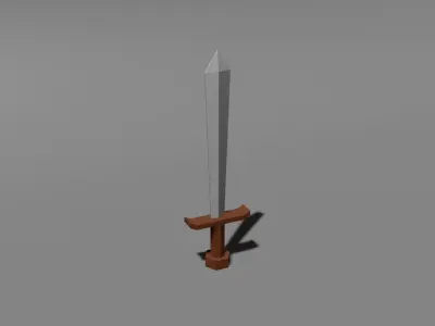 Weapon Pack Low-poly 3D model get