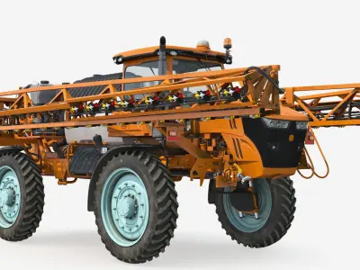 Folding Arms Farm Sprayer Generic 3D model
