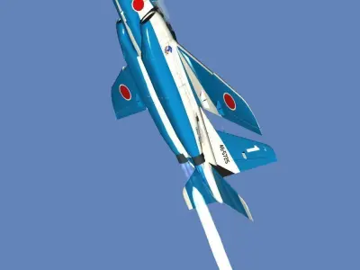 JASDF T 4 Blue Impulse  aerobatic demonstration team 3D model