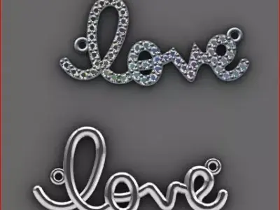 Love Necklace Free 3D print model