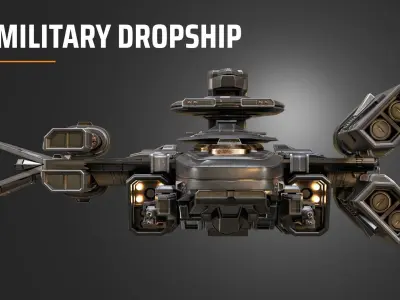 military dropship 3D model