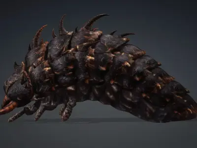 Larval-V2a 3D model