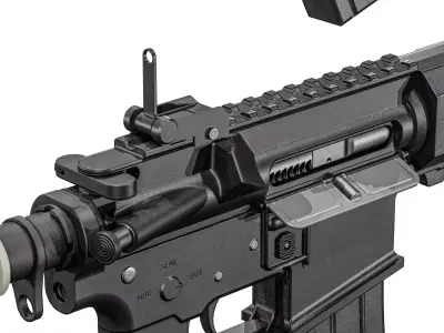 Colt C7NLD And Colt C8NLD Rifle Low-poly 3D model
