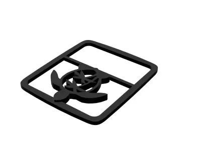 Jeep Wrangler Taillight covers Sea Turtle 3D model