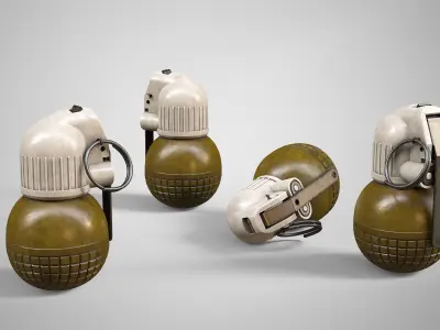 RGO Hand Grenade AAA Game Ready Low-poly 3D model