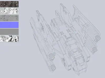 Advance Drone Low-poly 3D model buy