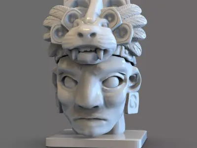 Mayan Head  3D print model