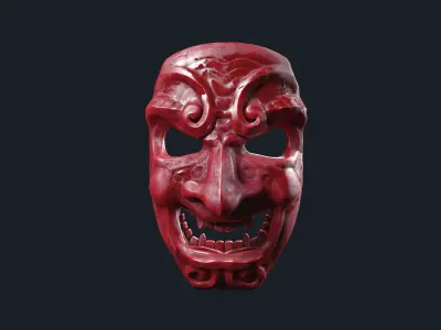 Samurai Mask 3D model