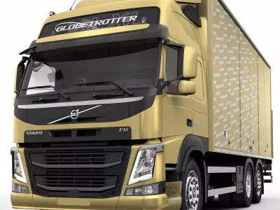 VOLVO FM 6X2 BoxTruck 3D model