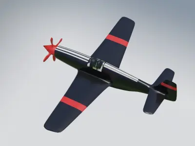 Worldwar war plane mustang free download Free low-poly 3D model
