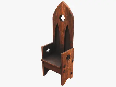 Medieval Rustic Low-poly 3D model