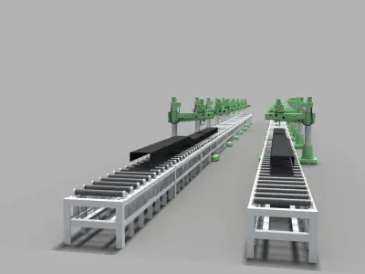 Desktop Rig Production Line 3D model