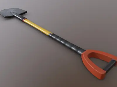 Shovel - Modern Low-poly 3D model