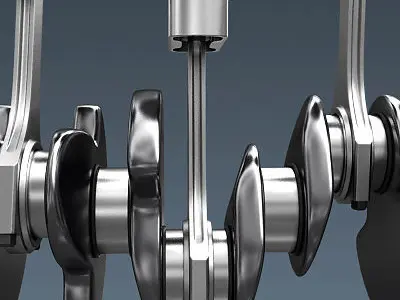 Engine Crankshaft 3D model