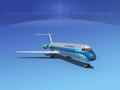 Douglas DC-9-50 Eastern 2 3D model