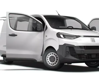 Fiat e Scudo Tailgate Van L2 HQ Interior 2024 3D model