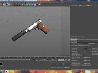 Wilson Chrome Silenced Free 3D model