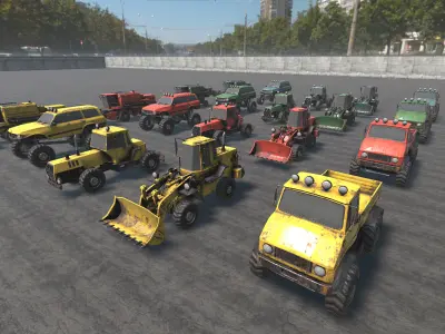 Special Vehicles Collection HQ - PBR Low-poly 3D model