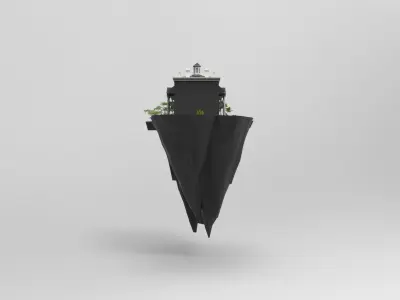 Flying villa 3D model