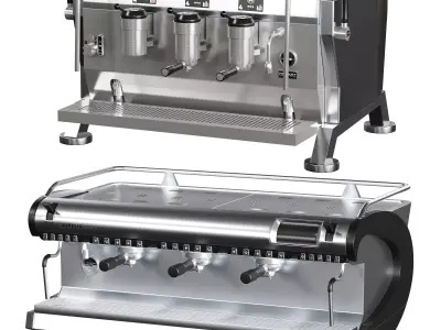Nuova Simonelli Aurelia Wave T3 Low-poly 3D model
