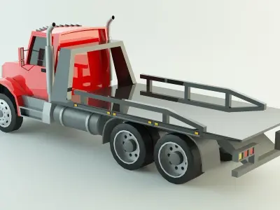 Low Poly Tow Truck 3D model
