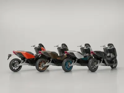 SRA 0-E zero emission Electric Vehicle 3D model