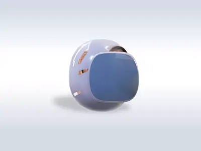 Futuristic Sci-Fi Robot Vehicle with Pilot Game Ready 40 Free 3D model