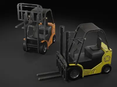 Forklift Low-poly 3D model buy