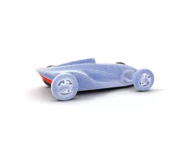 Sleek Racing Car model pack Low-poly 3D model