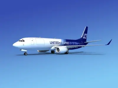 Boeing 737-800ER United Cargo 3D model