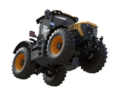 JCB Fastrac 4000 iCON Agricultural Tractor Low-poly 3D model