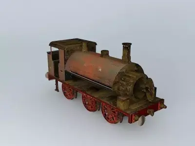 Eco Rail Track ABANDONED Dummy Old Steam Days Free 3D model