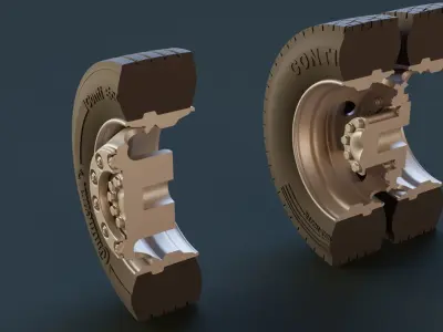 Truck Wheels print ready 3D print model