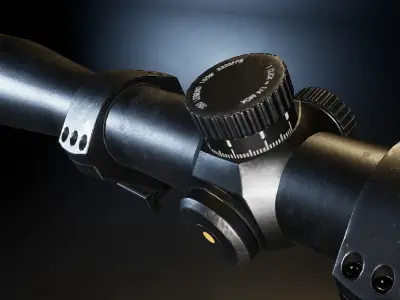 AAA VX-Freedom Sniper Scope Game Ready PBR Low-poly 3D model