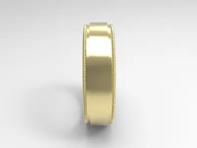woman solitaire ring 7 part r00130 3D print model