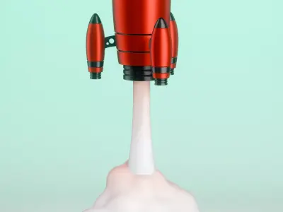 Rocket Free 3D model get