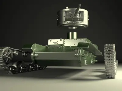 Tank  T-26 3D print model
