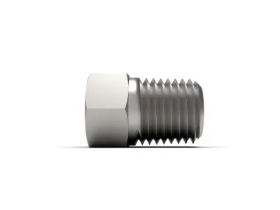 Hex head plug NPT male thread collection 3D model