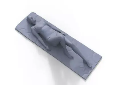 Figure Agi lying for ship model 3D print model