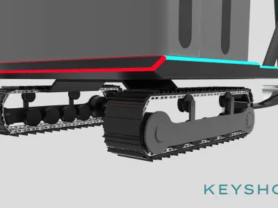  Cyber Kick Snow Scooter  3D model