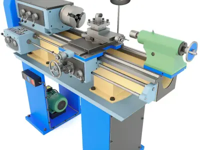 Lathe machine TV-4 3D model